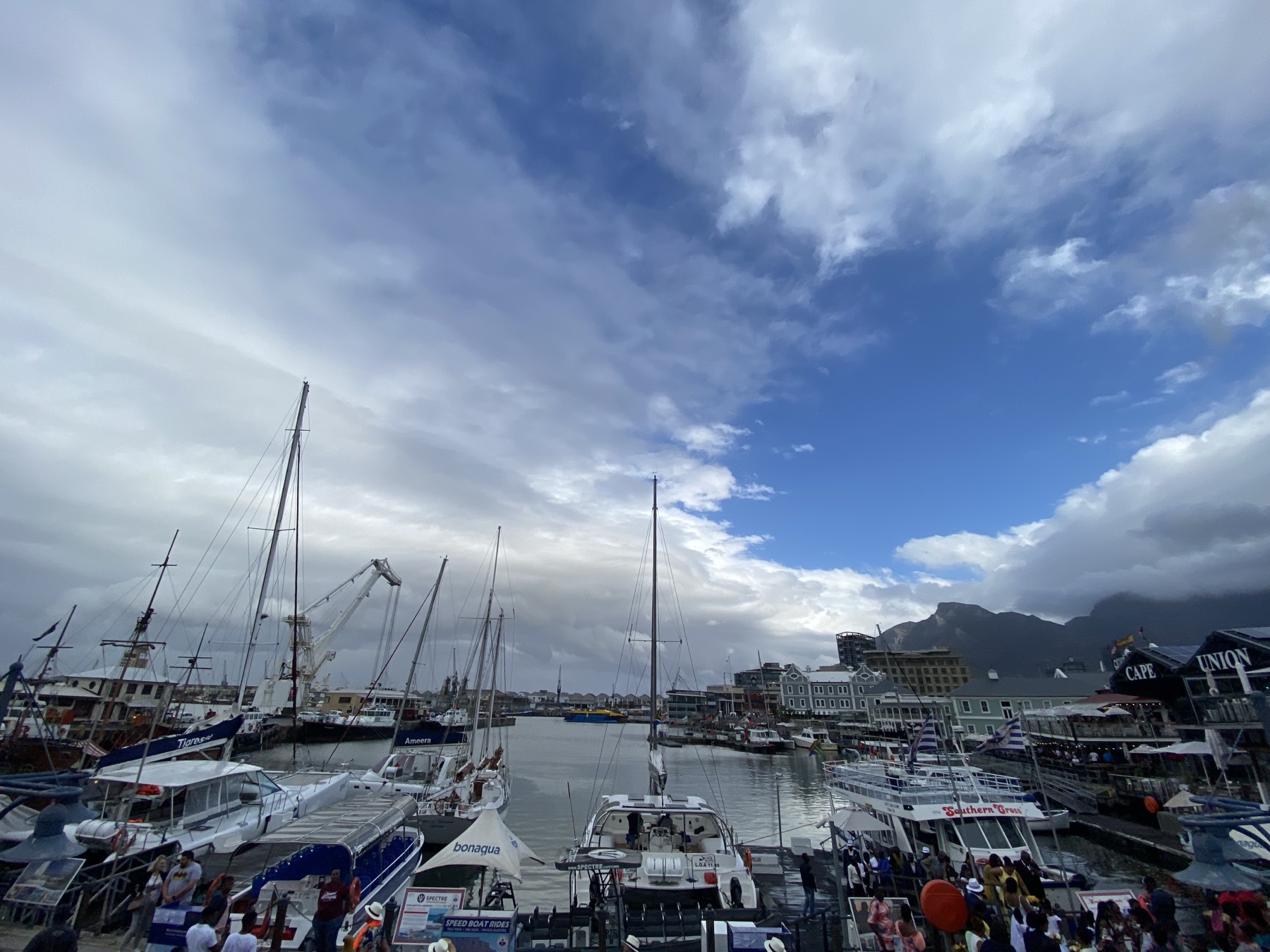 Harbour waterfront homes and boats